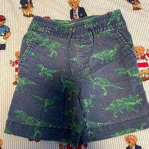 Toddler Boys 3T baby Gap blue/ green dinosaur khaki shorts